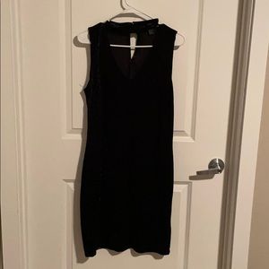 💖 Black velvet bodycon dress